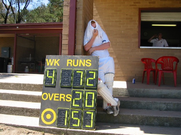 JD goes into hiding before his bat.