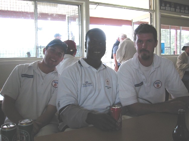 Jeff, Norman Cowans & David at lunch.