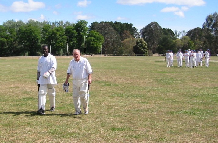 Norman Cowans and Clive Radley depart.