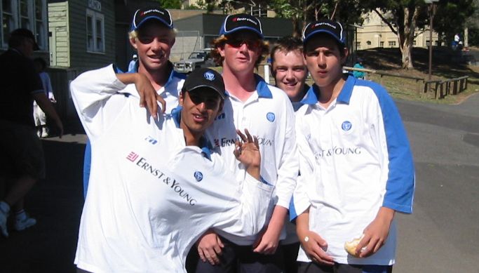 andrew & aiden (back left & centre)
